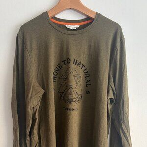 Icebreaker Merino Wool Cotton Long Sleeve Graphic Tee/ Base Layer  - XL